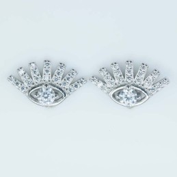 Earring Eye 8x14mm. Circonia