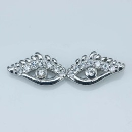 Earring Eye 6x11mm. Circonia