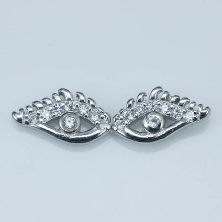Earring Eye 6x11mm. Circonia