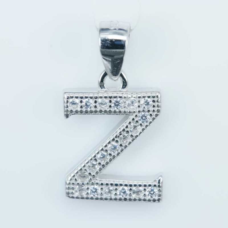 Pendant Z" 10x14mm. Circonia