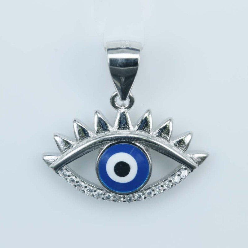 Pendant Eye 13x20mm. Circonia