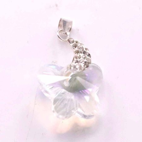 Pendant suaros.A big betterfly with moon crystal
