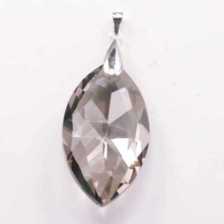 Pendant suaros.A big lanz. with drop plain grey co