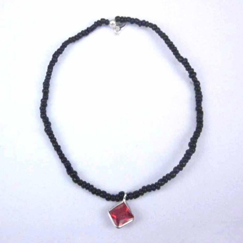 Bracelet ball 3-4mm.Crystal Black Color +c.z. 6mm