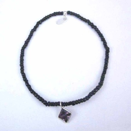 Bracelet ball 3-4mm.Crystal Black Color +c.z. 6mm