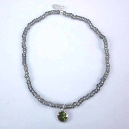 Bracelet ball 3-4mm.Crystal Grey Color +c.z. 6mm