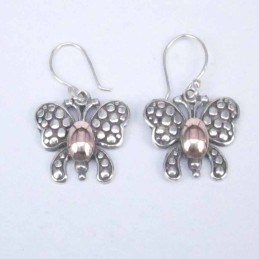 Earring pc by pc Handmake Plain & lam.color Butter