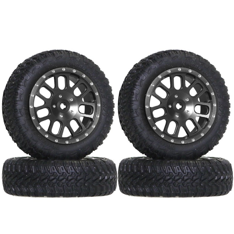 SP Dual 7 Spokes Wheel For MINI-Z4X4 Jimny (BK)