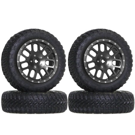 SP Dual 7 Spokes Wheel For MINI-Z4X4 Jimny (BK)