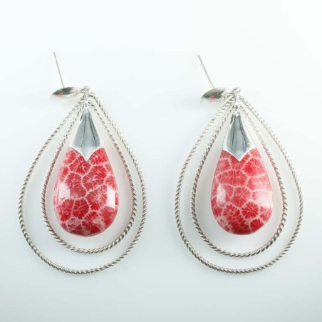 Earring Drop coral