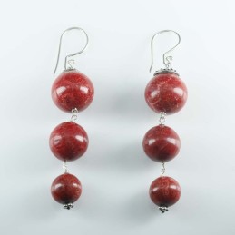 Earring Hand Fan Coral