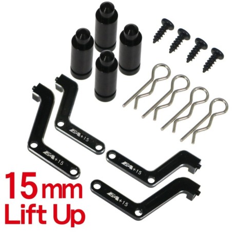 AL Body & Bumper Lift Up Set 15mm UP:For MINI-Z4X4