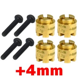 Brass Wheel Spacer +4 for MINI-Z4X4 (4pcs)