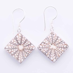 Earring Square Mix Shell