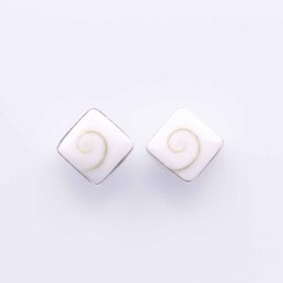 Earring Square Mix Shell