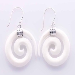 Earring Round MOP Shell