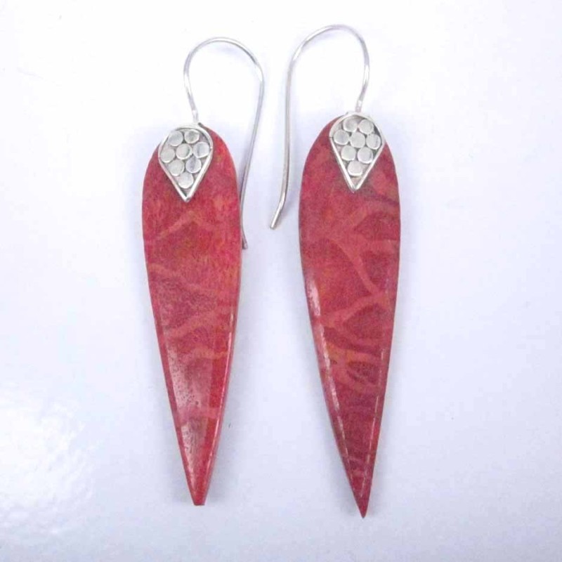 Earring Drop Coral