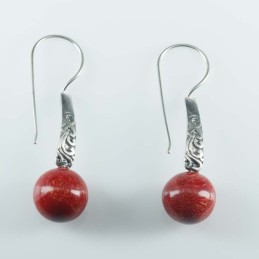 Earring Ball Coral