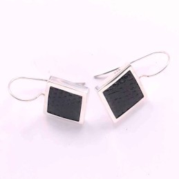 Earring Square Snake Skin