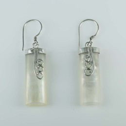 Earring Tube MOP Shell