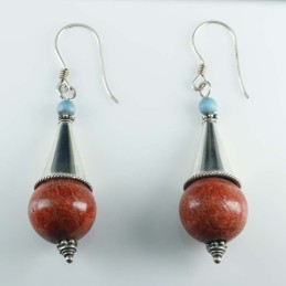 Earring Ball Coral