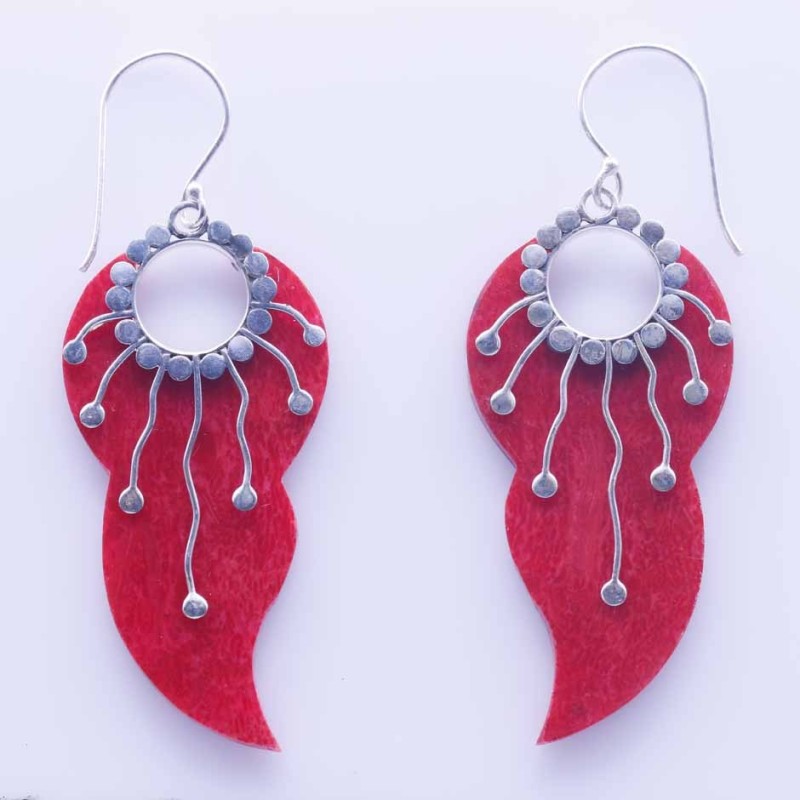 Earring Drop Coral