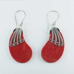 Earring Drop Coral