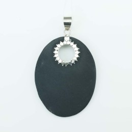 Pendant Oval Volcano Lava Stone