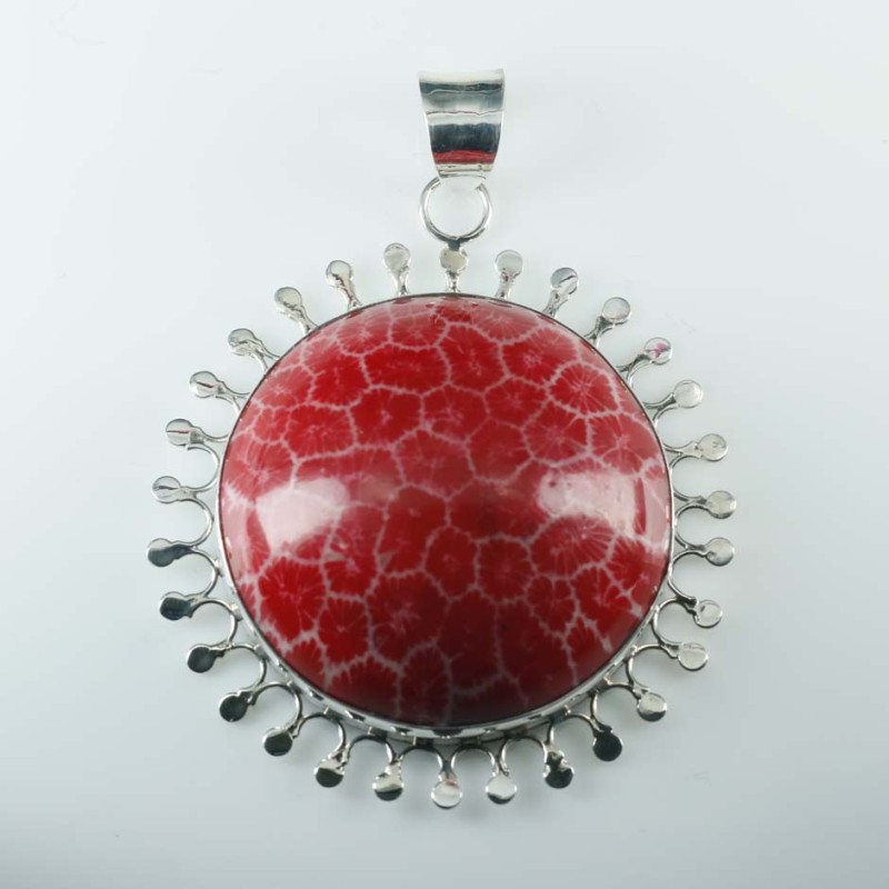 Pendant Round Coral
