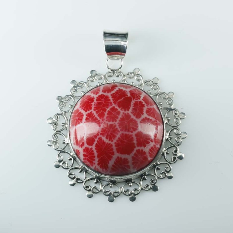Pendant Round Coral