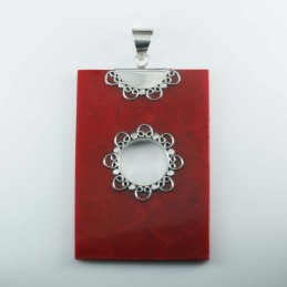 Pendant Rectangle Coral