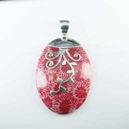 Pendant Oval Coral