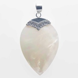 Pendant Drop 29x47mm.  Mother Of Pearl