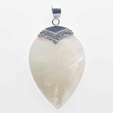 Pendant Drop 29x47mm.  Mother Of Pearl