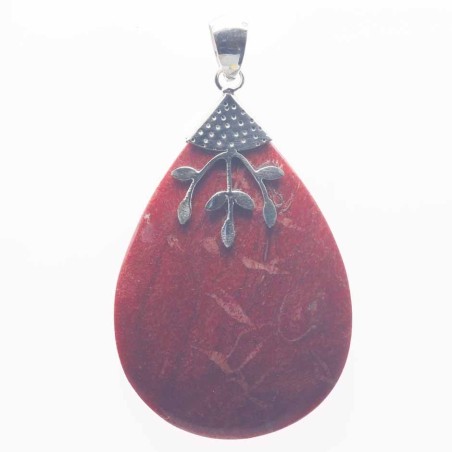 Pendant  Drop  34x52mm. Coral