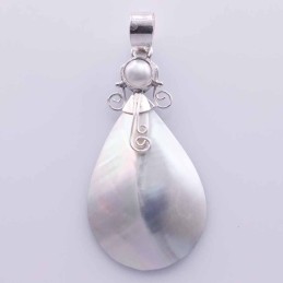 Pendant Drop 23x46mm. Pearl