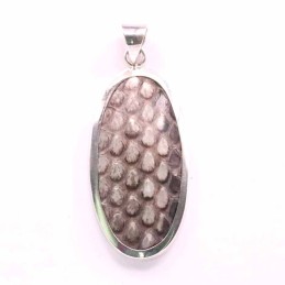 Pendant Oval Snake Skin
