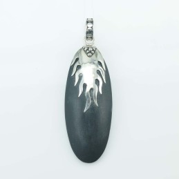 Pendant Oval Volcano Lava Stone