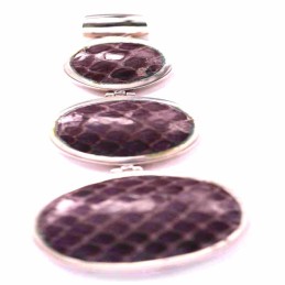 Pendant Oval Snake Skin