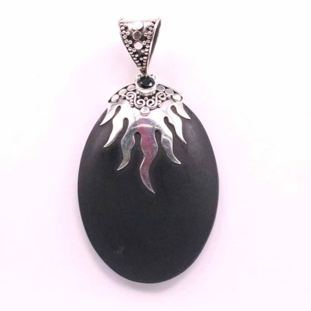 Pendant Oval Volcano Lava Stone