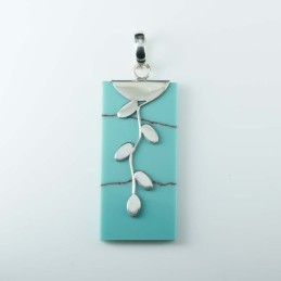 Pendant Rectangle Turquoise