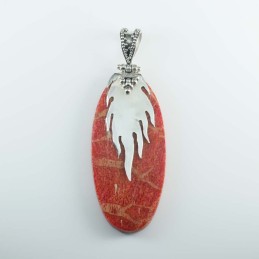 Pendant Oval Coral