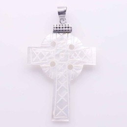 Pendant Cross MOP Shell