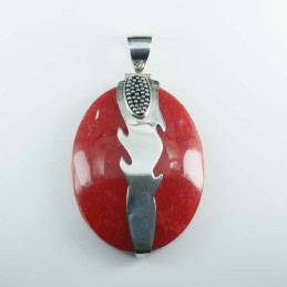 Pendant Oval Coral