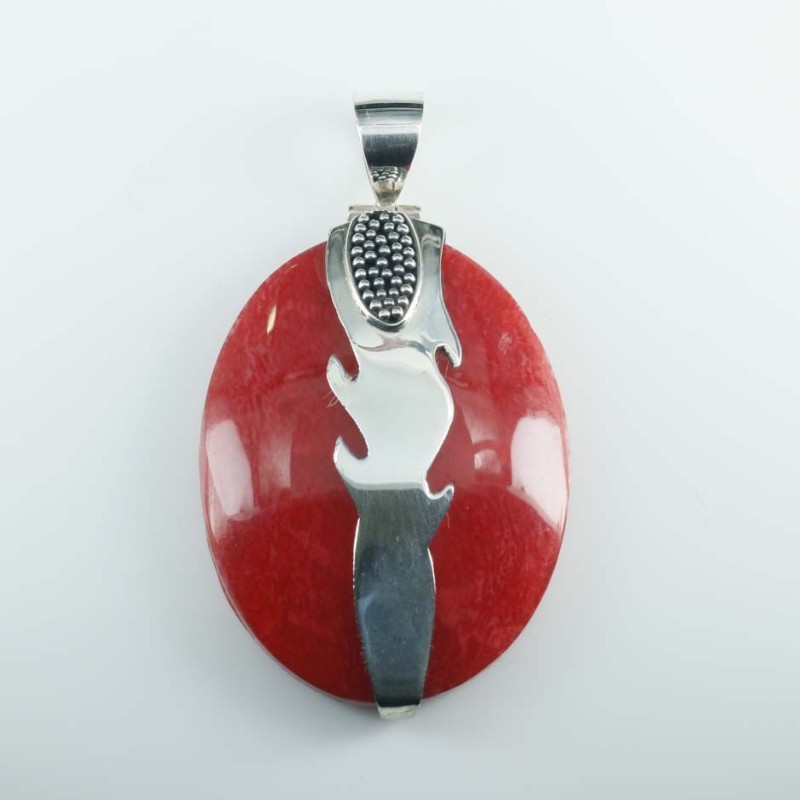 Pendant Oval Coral