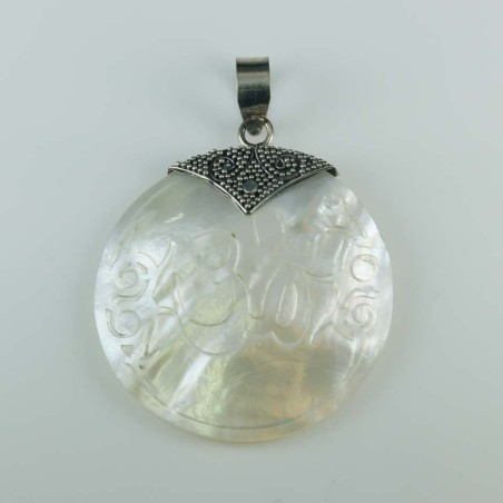 Pendant Round MOP Shell