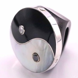 Ring Wood with Stone