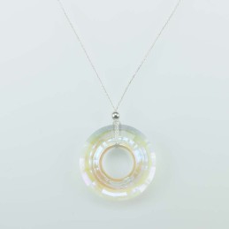 Necklace Donut White color