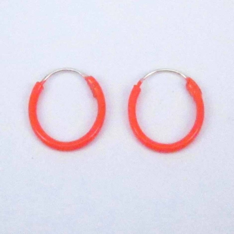 Ea Hoop 1.2X12mm. Orange Color