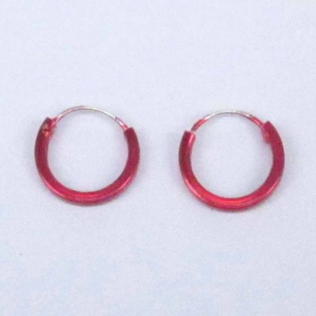 Ea Hoop flat 1.2X10mm. Cherry color